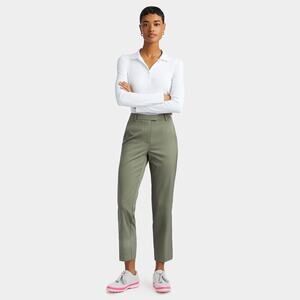 G/Fore Women Stretch Tech Twill Mid Rise Straight Tapered Leg Trousers Size 8